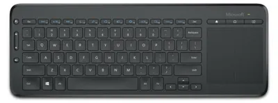 Produktbild von Microsoft All-in-One Media Keyboard, Volle Größe (100%), Kabellos, RF Wireless, AZERTY, Schwarz