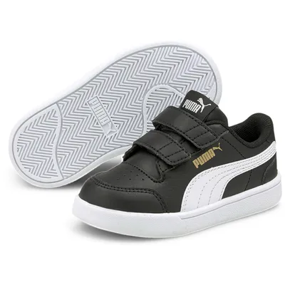 Produktbild von PUMA Shuffle Baby-Sneaker mit Klettverschluss puma black/puma white/puma team gold 20