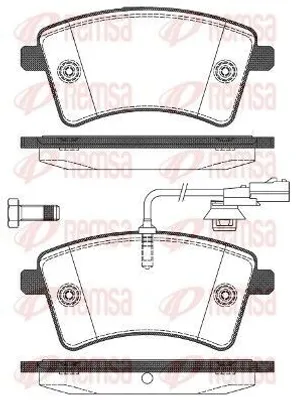 Produktbild von REMSA Bremsbeläge Satz Vorne Bremsklötze für RENAULT KANGOO Express (FW0/1) 1351.01
