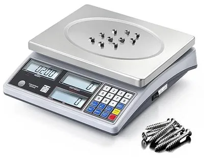 Imagen del producto de Báscula industrial de 30 kg con una precisión de 1 g, con alarmas de peso/cantidad