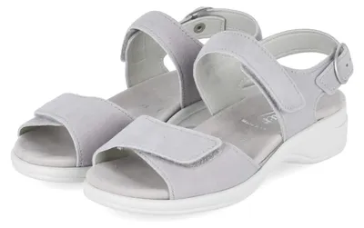 Imagen del producto de Sandalias de mujer Semler, color gris, fabricadas en piel, talla 41,5