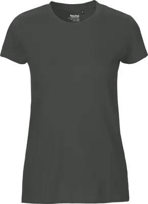 Produktbild von Neutral O81001 | damen Fitted T-Shirt / 100% Fairtrade-Baumwolle - Farbe: Charcoal - Größe: S