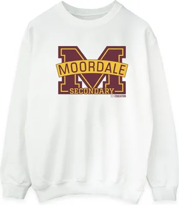 Produktbild von Netflix - " Education Moordale" Sweatshirt für Herren BI44250 (L) (Weiß)