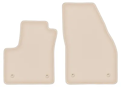 Produktbild von DURBAN Beige Velours-Fußmatten vorne für Opel Meriva B Minivan (2010-2017)