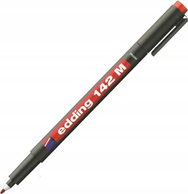Produktbild von Edding 4-142002, Rot, Fein, Schwarz, Rund, 1 mm, 141 mm
