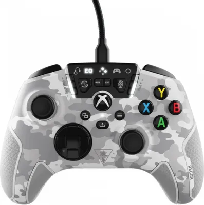 Produktbild von Turtle Beach Controller Recon für Xbox, Einheitsgröße, Grau-Weiß, Arktisches Tarnmuster, Superhuman Hearing, Pro-Aim-Focus-Modus, Vibrationsfeedback, 3,5-mm-Klinkenstecker, 4 speicherbare Profile, Quick-Action-Tasten