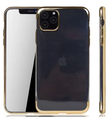 Immagine prodotto di Custodia per cellulare Apple iPhone 11 Oro - Trasparente - Custodia protettiva in silicone TPU con retro trasparente   Oro
