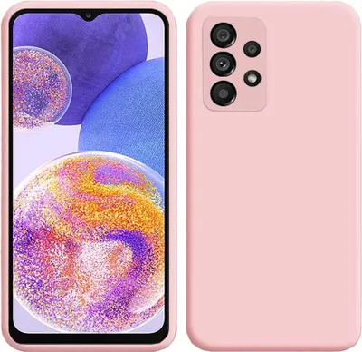 Produktbild von Galaxy A23 Hülle, Flüssig Silikon Weich Gummi Schutzhülle für Samsung Galaxy A23 4G / 5G Pink