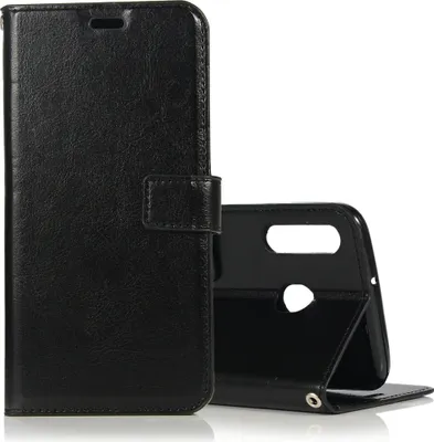 Produktbild von Mobigear Wallet  Samsung Galaxy A40 Hülle Klapphülle Geldbörse - Schwarz