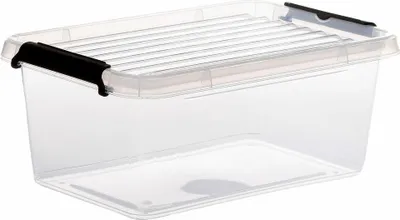 Obrázek produktu pro 5five Simply Smart úložný box Clip N Box, box, PP plast, průhledný, 4,5 litru, 138835
