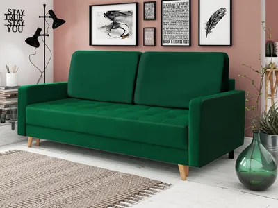 Produktbild von MIRJAN24 Schlafsofa Trnawa, Sofa mit Bettkasten und Schlaffunktion, Stilvoll Polstersofa, Schlafcouch (Farbe: Kronos 19)