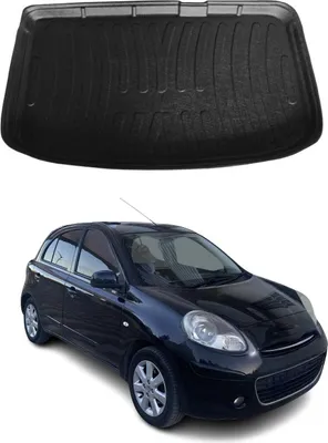 Image de Bac de coffre pour Nissan Micra 2010-2017 Caoutchouc TPE noir