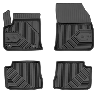 Productafbeelding van Rubberen automatten voor Opel Corsa-e vanaf 2019 (hatchback) – 4-delig, zwart, op maat