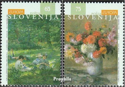 Produktbild von Briefmarken Slowenien 1996 Mi 142-143 (kompl.Ausg.) postfrisch Berühmte Frauen