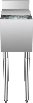 Immagine prodotto di Contenitore per ghiaccio commerciale Contenitore per ghiaccio da 28 litri con coperchio scorrevole e portabottiglie