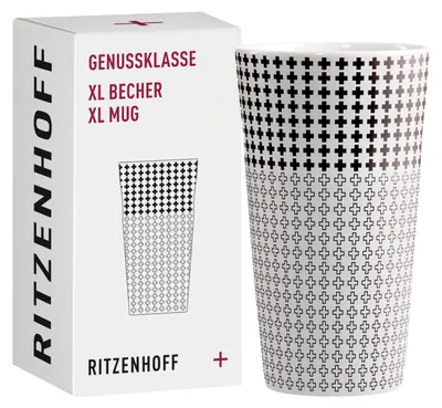 Kaffeebecher XL 500 ml Porzellan spülmaschinenfest