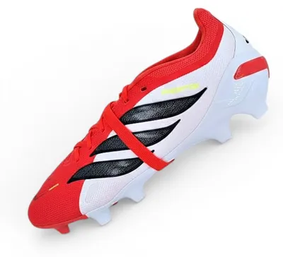 Produktbild von Adidas Predator League FT FG Fussballschuh Nockenschuh Weiß Rot JS0422 Gr. 41 1/3