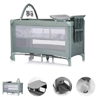 Produktbild von CHIPOLINO Reisebett mit Wickelauflage Luna Basil