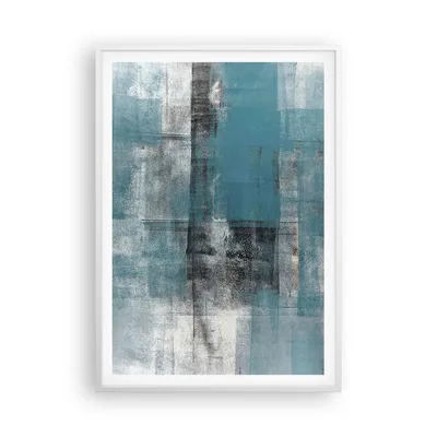 Produktbild von Gerahmtes Poster - Weißer Rahmen - Abstraktion Modern Gürtel - 70x100 cm - Wand Bild - Wanddeko - Wandbilder - Wandposter - Bilderrahmen - Bilder - Kunstdruck - Wandbild - P2WPA70x100-4283