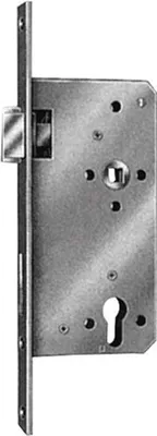 Produktbild von SSF Einsteckschloss für Haustür, Stulpbreite 20 mm, Dornmaß 65 mm, DIN Links, silber