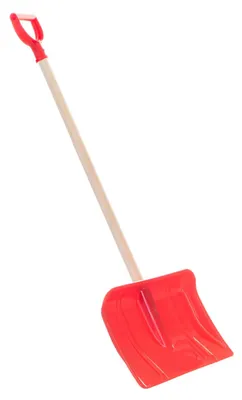 Zdjęcie produktu dla Łopata z trzonkiem T 87cm plastik/drewno czerwona