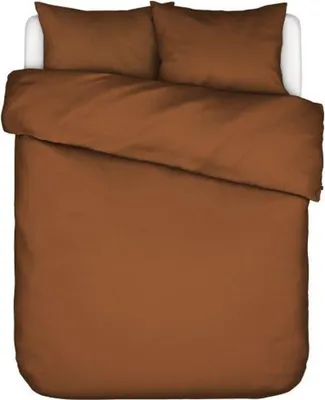 Produktbild von Essenza Satin Bettwäsche-Garnitur Minte Farbe Leather brown Größe 135x200+80x80