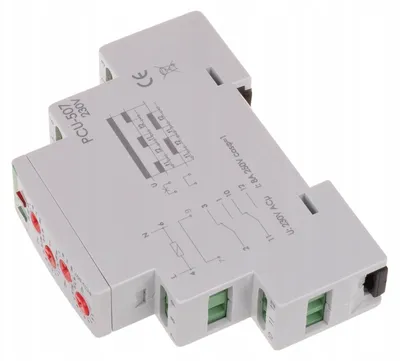 Zdjęcie produktu dla F&F | Przekaźnik czasowy PCU-507 - 230V - 2x8A - Asymetryczny - Cyfrowa kontrola LED