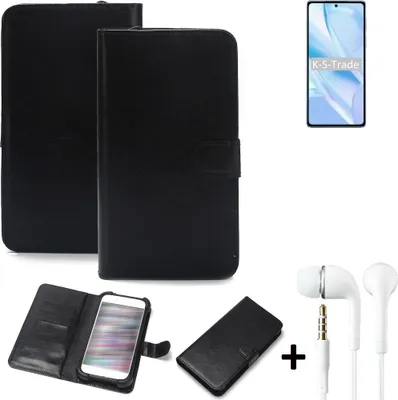 Produktbild von K-S-Trade Wallet Case Handyhülle kompatibel mit Motorola Edge S Pro Schutzhülle Flip cover Flipstyle Tasche Hülle Flipcover Slim Bumper schwarz +