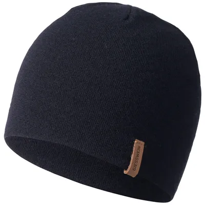 Productafbeelding van Giesswein, zeer lichte gebreide muts, met een rand van merinowol, blauw, maat: one size