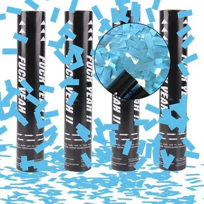 Productafbeelding van Confetti Poppers 4 stuks - Biologisch afbreekbare confetti - Veilig en geurloos - Perfect voor feesten - m-winkel