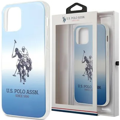 Produktbild von US Polo Assn Dh & Logo Gradient - iPhone 12 Mini Hülle (Blau)
