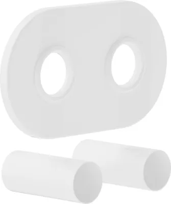 Produktbild von Mexen R, doppelte Verkleidungsgarnitur für Heizkörper, weiß - W905-000-20