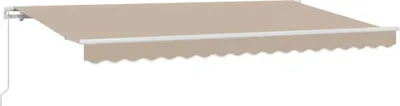 Immagine prodotto di vidaXL Tenda da sole retrattile beige 400 x 200 cm in tessuto