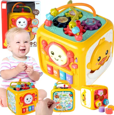 Immagine prodotto di Cubetti di classificazione Montessori Malplay Cubetti di classificazione Montessori interattivi Giocattolo educativo multisensoriale A partire dai 18 mesi