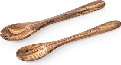 Produktbild von Salatbesteck Set PURE OLIVE, 30 cm, 2-teilig, Olivenholz