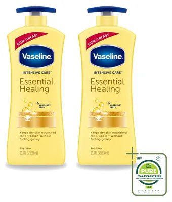 Imagen del producto de 2 unidades de Loción Corporal Nutritiva Intensiva Vaseline - 600 ml - Paquete grande