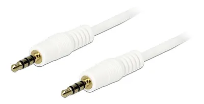 Obrázek produktu pro DeLOCK 3.5mm - 3.5mm, 3m, 3.5mm, Samec, 3.5mm, Samec, 3 m, Bílá