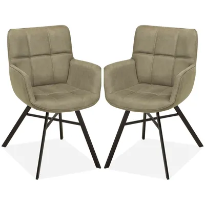 Imagen del producto de Silla de comedor "Marcon" de la colección "Thyme" de MX Sofa (juego de 2 unidades)