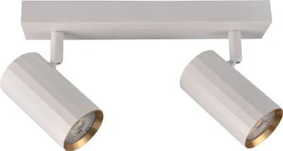 Obrázok produktu pre Bielo-zlatý bodový svietidlo NICEA 2xGU10x10W, hliník, rozmery: 10x26x5,5 cm, IP20, Polux