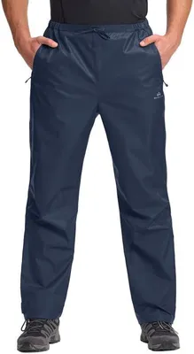 Produktbild von Regenhose für Herren, wasserdicht, faltbar, leicht, winddicht, Outdoor-Hose, ideal zum Wandern, Angeln, Golfen, auch als Arbeitshose geeignet