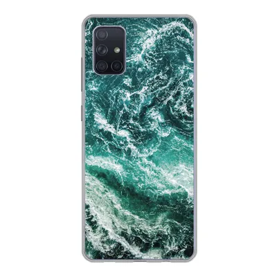 Produktbild von MuchoWow® Handyhülle Schutzhülle Hülle für Samsung Galaxy A71 Marmor - Gemustert - Natursteine Silikon Softcase Handy Hülle - Kartenbesitzer