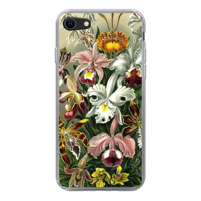 Produktbild von MuchoWow® Handyhülle Schutzhülle Hülle für iPhone 8 Orchidee - Haeckel - Kunst Silikon Softcase Handy Hülle - Schutzhaube