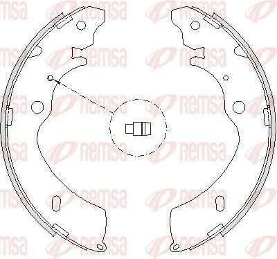 Produktbild von REMSA Bremsbackensatz Trommelbremse Hinten für ISUZU D-Max I Pickup (TFR, TFS) 4224.00