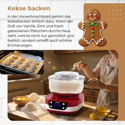 Immagine prodotto di robot da cucina da 5,0 litri Zaurak | impastatrice | sbattitore