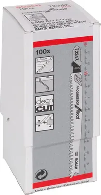 Produktbild von Stichsägeblatt T 234 X Progressor for Wood, 100er-Pack