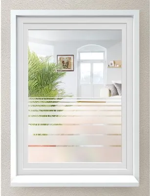 Produktbild von Fensterfolie selbsthaftend Streifen 67x200 cm Sichtschutzfolie Anti-UV statische Haftung Folie selbstklebend, 201916000