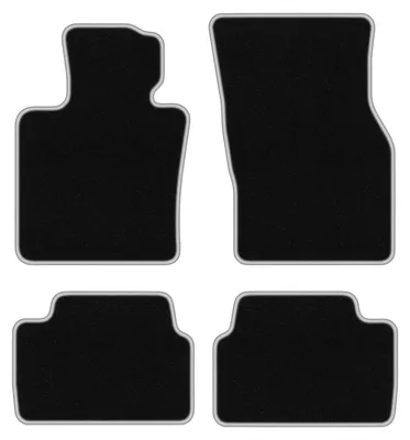 Immagine prodotto di Tappetini in velluto Nero/Argento per Mini Cooper F55 2014- Set 4 pezzi