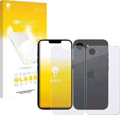 Produktbild von upscreen Entspiegelungs Schutzglas für Apple iPhone 16e / 17e Schutzfolie Panzer Folie Glas Display Schutz matt