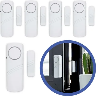 Produktbild von 5x Türalarm Fensteralarm Alarmanlage Sirene Alarm Set Einbruchschutz Fenster Tür