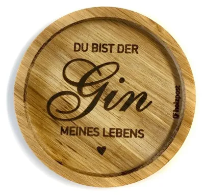 Produktbild von Holzuntersetzer "Gin"